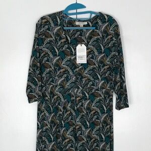 Seasalt Cornwall “Seed Packet” dress UK16 100% Organic Cotton Jersey midi length